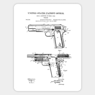 Firearm Colt 1911 Patent Black Magnet